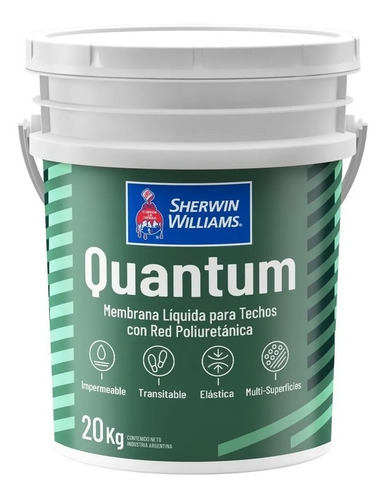 Membrana Liquida Techo Poliuretanica Quantum 20 Kg Sherwin  