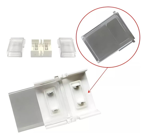 Conector Empalme Para Neón Led Cob 220v Color Blanco