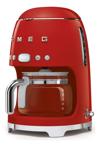 Cafetera De Filtro Smeg Dcf02rdus Estilo Retro Rojo