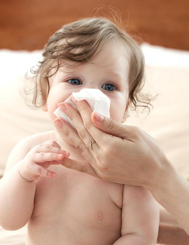 Momcozy Toallitas Húmedas Salinas Para Bebés, 90 Piezas, Elaborado Unicamente Con Solución Salina Natural, Sin Aditivos