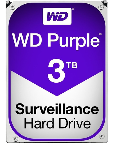 Imagem 2 de 3 de Hd Wd Purple Surveillance, 3tb, 3.5´, Sata - Wd30purz