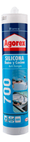 Silicona Sellante Profesional Blanco Baño Cocina Agorex 700