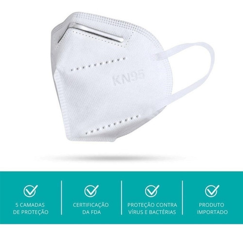 Kit Máscara Kn95 10uni - Importada - Cirurgica N95 Pff2