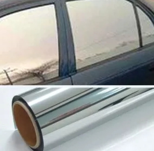 Imagen 2 de 2 de Papel Rollo Polarizado Espejo Casa Auto Ventana