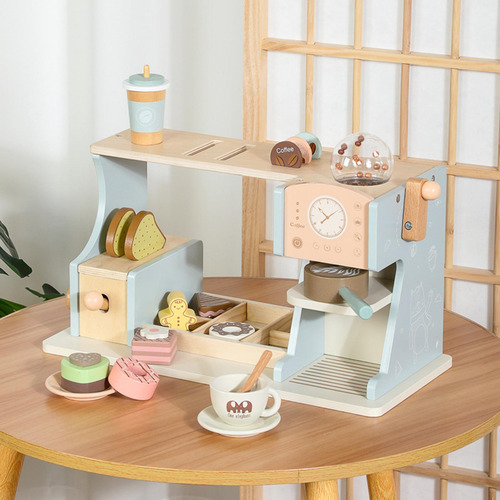 Cafetera Para Niños, Juego De Simulación, Accesorio Azul