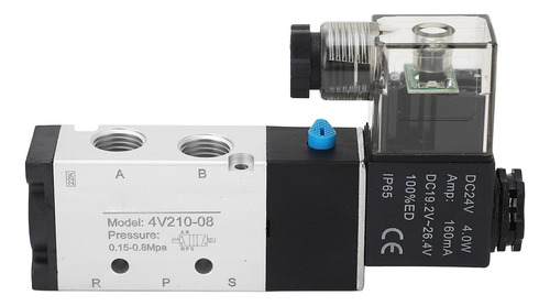 Válvula Solenoide De Aleación De Aluminio De 2 Posiciones Y