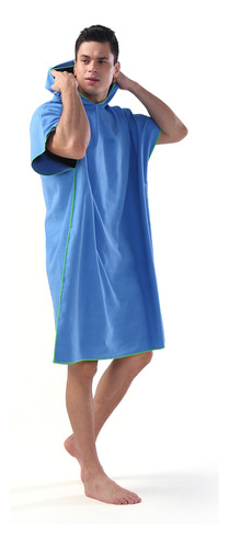 Quick-dry Towel Surf Poncho Changing Hood Microfiber Beach