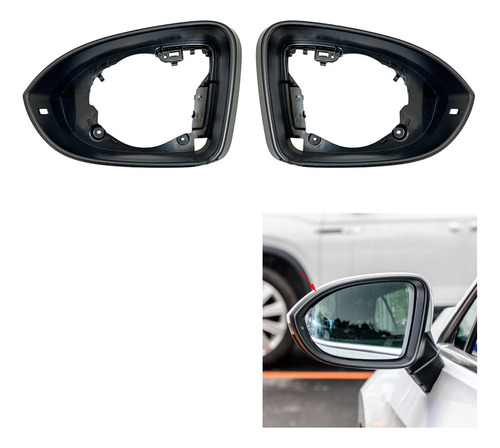 Moldura De Vidro Do Espelho Retrovisor Do Carro Para Golf M