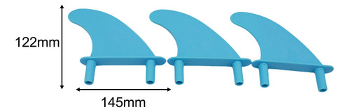 3x Aletas De Tabla De Surf De Tapa Blanda Tornillos Para