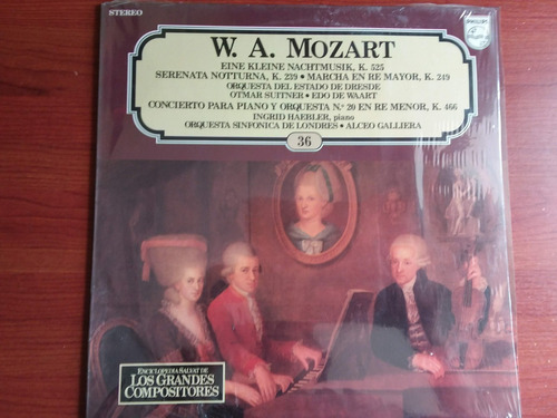 Lp Vinilo Los Grandes Compositores #36 - W. A. Mozart