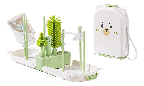Kit De Cepillo Portátil Para Botellas Cepillo Limpiador Para