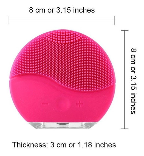Limpiadora Y Masajeadora Facial Eléctrica Estilo Luna Mini