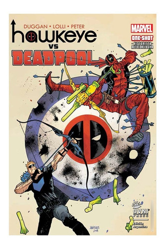 Hawkeye Vs. Deadpool - Marvel Comics Ovni Press Robot Negro