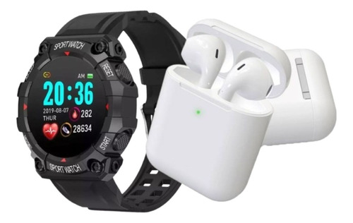 Smartwatch Reloj Inteligente Fd68 + Auriculares Inalámbricos