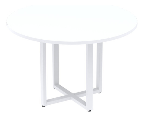 Mesa De Reunião Redonda 100cm Mrr1100p25tub