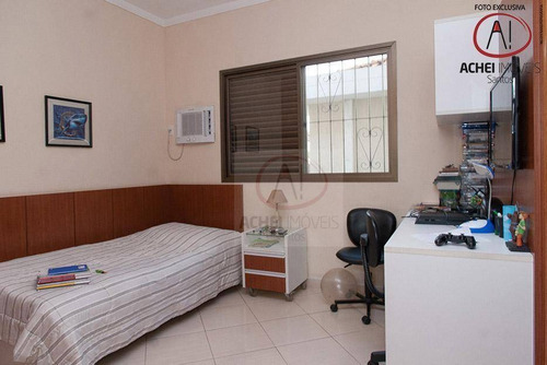 Imagem 25 de 30 de Linda Casa Triplex À Venda, Totalmente Independente, 4 Suítes, 2 Vagas, Quintal, Piscina Campo Grande, Santos. - Ca1195