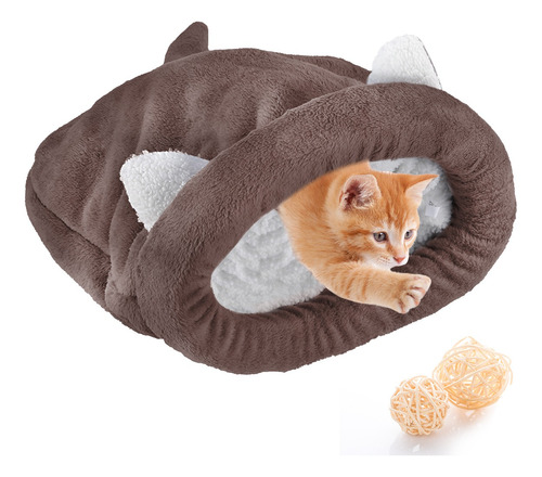 Cama Do Animal De Estimação Gatos Saco De Dormir Quente Acon