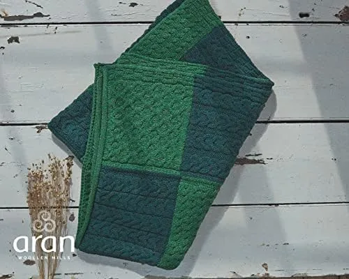 Manta De Punto Irlandés Aran Woollen Mills Manta De Intarsia