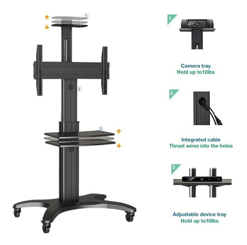 Soporte Tv Movil Premiun Nb Northbayou Avf1500 32a65 Negro