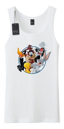 Musculosa Hombre Looney Tunes Diseño Art Logo - Pslt10