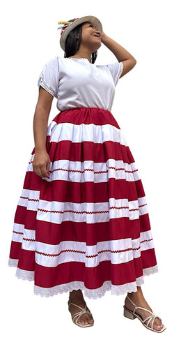 Saia Maria Navalha Umbanda Candomblé Bicolor Com Sianinha