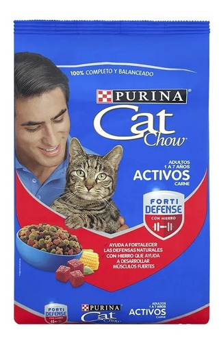 Comida Cat Chow Gatos Adultos Carne 15kg 