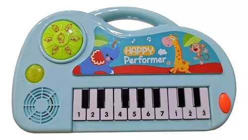 Teclado Pianinho Infantil Musical De Dinossauro Rosa - Alfabay