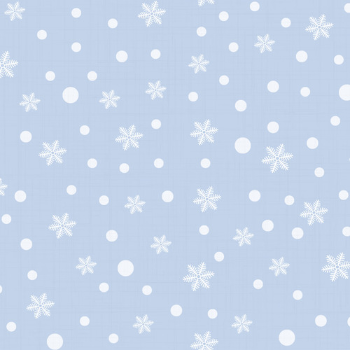 Papel De Parede Neve Em Flocos Azul E Branco 57x270cm