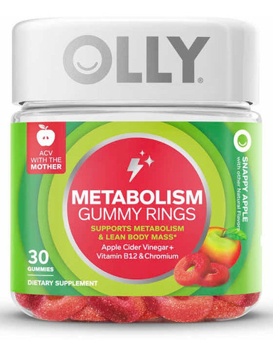 Olly Metabolism Metabolismo 30 Gomitas Sabor Manzana