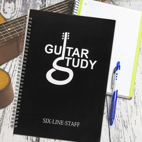 A Cuaderno De Notas Con Tablatura De Guitarra En Blanco