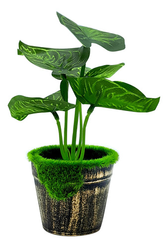 Planta Artificial, C/maceta, Chica 19 Cm, Decoración, 12660