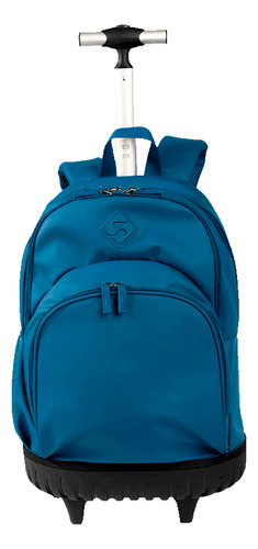 Mochila Carrinho Externo Hydroblock Azul Noturno Sestini Desenho Do Tecido Liso