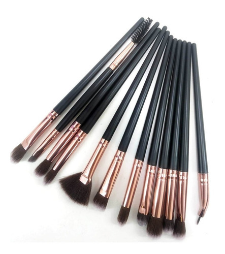 Set Profesional 12 Brochas Y Pinceles Para Maquillaje