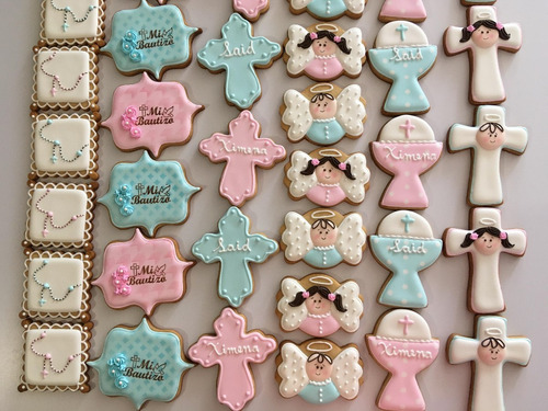 Galletas Decoradas Bautizo, Comunión, Personalizadas