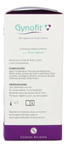 Gynofit Gel Vaginal Caja Con 6 Aplicadores Con 5 Ml C/u