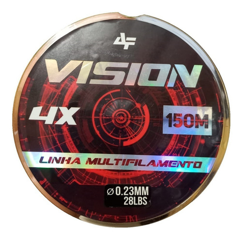 Linha Vision 4x 0,23mm 150m 28lb Albatroz Amarela