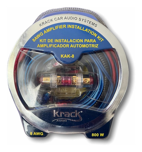 Kit De Instalación Para Amplificador Calibre 8 Krack 800w
