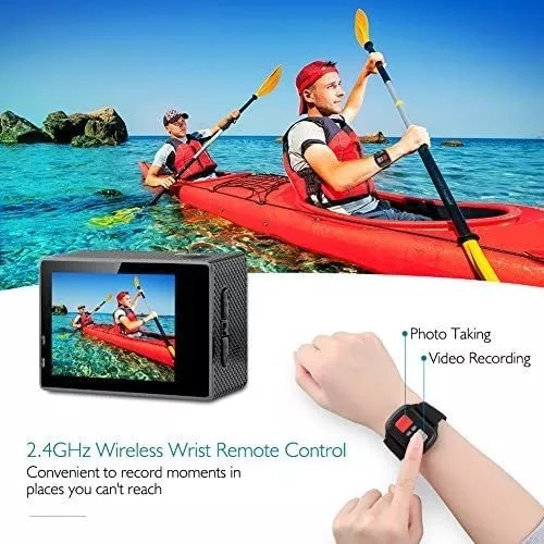 Camara Deportiva Pro Action Cam 4k Wifi Color Negro
