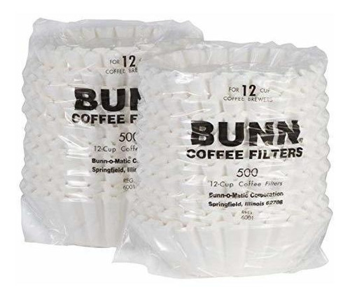 Bunn Filtros De Café Comerciales De 12 Tazas, 1000 Uni...