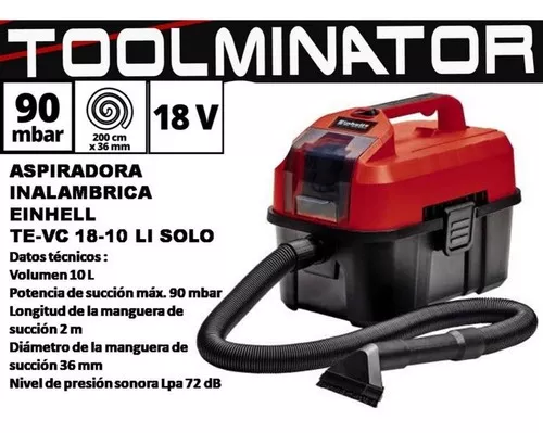 Einhell TE-VC 18 Li-Solo Aspirador de Mano Inalámbrico