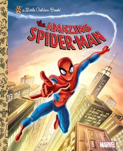 The Amazing Spider-man (marvel: Spider-man), De Frank Berrios. A Little Golden Book, Vol. 1. Editorial Random House Usa Inc, Tapa Dura En Inglés
