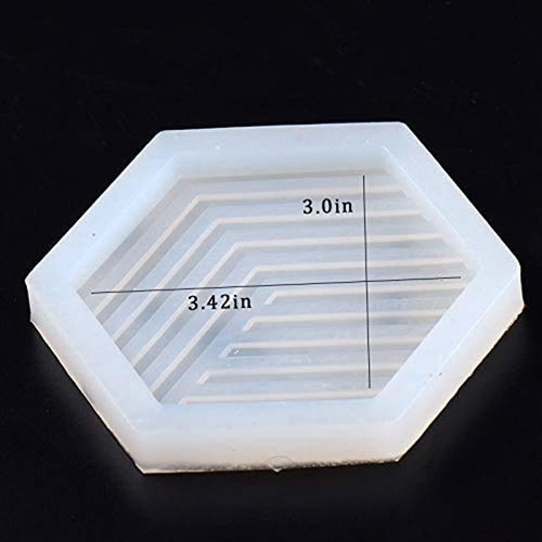 Nicole Molde De Silicona Para Hormigón, Posavasos Hexagonal,
