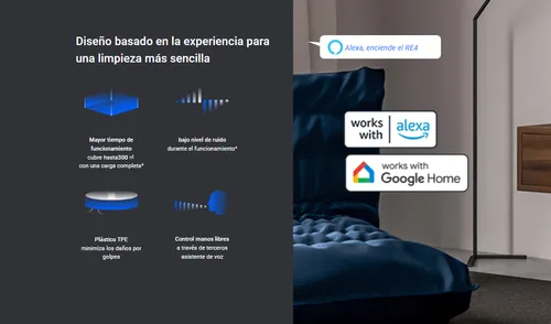 Ezviz Re4 Aspiradora Robot Y Trapeador 2 En 1