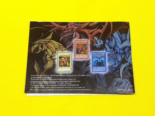 Manual Yu Gi Oh The Sacred Cards Gameboy Advance *original*