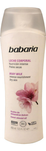 Crema Babaria Body Milk Almendras 400ml - mL