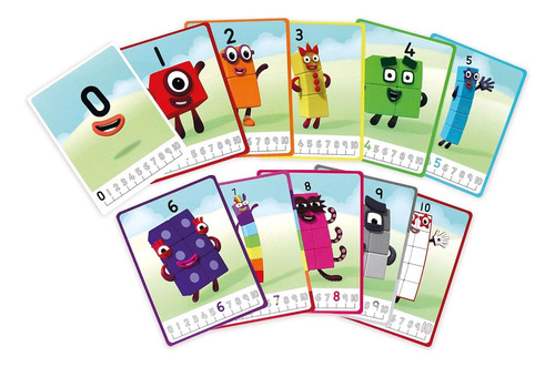 Set Del 1 A 10 Bloques Number Blocks Juguete Didactico Niños Color Azul