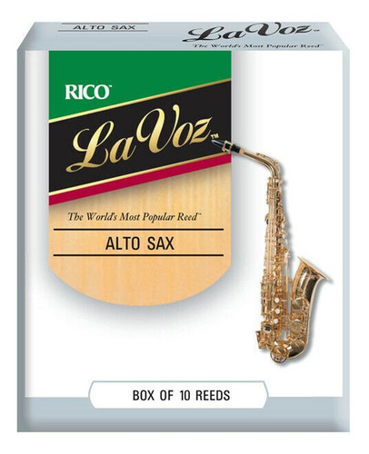 Set De 10 Cañas Para Saxofón Alto Fuerza Media Rico