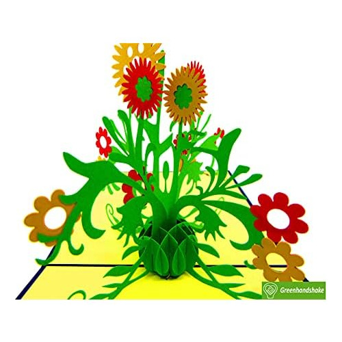 Árbol De Girasoles, Tarjeta Pop Up, Tarjetas De Felici...