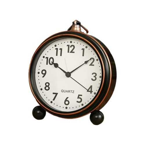 Reloj Despertador De Metal Vintage, Reloj De Escritorio Sile