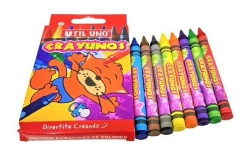 Crayon Utiluno X12 Unidades Varios Colores X Unidad 